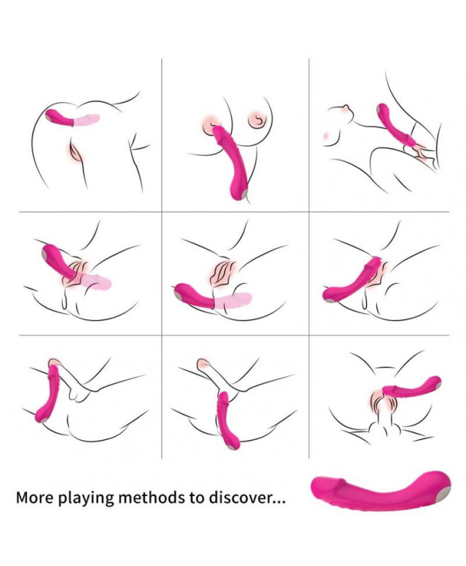 ARMONY - DILDO VIBRATORIAUS G-TAŠKO SILICONE FUCHSIA 5