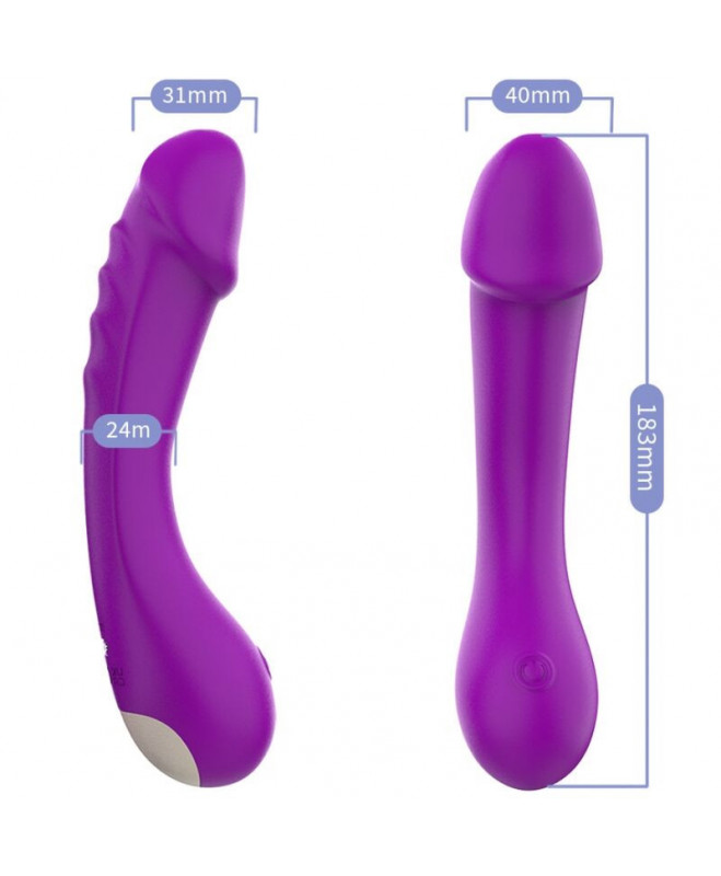 ARMONY – DILDO VIBRATORIAUS G-TAŠKO SILIKONINIS PURP 2