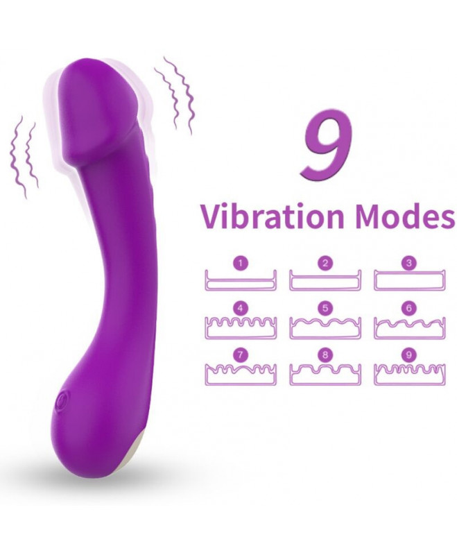 ARMONY – DILDO VIBRATORIAUS G-TAŠKO SILIKONINIS PURP 3