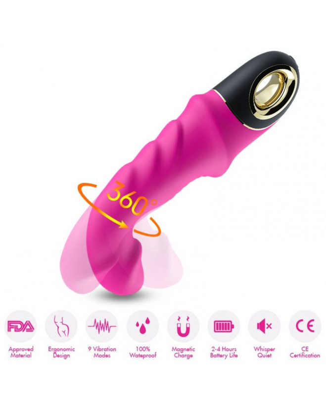 ARMONY - JOYBLADE DILDO VIBRATORIAUS ROTATORIAUS FUCHSIA 2