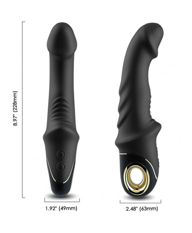 ARMONY - JOYBLADE DILDO VIBRATORIAUS ROTATORIAUS JUODAS 3