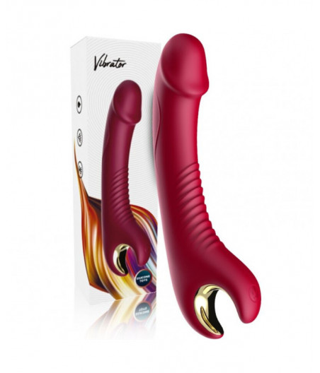 ARMONY - PRINCE DILDO VIBRATOR & ROTATOR RED