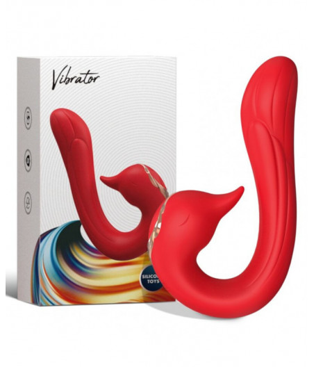 ARMONY - DELFIN VIBRATOR MULTIPOSITION & HEAT EFFECT RED