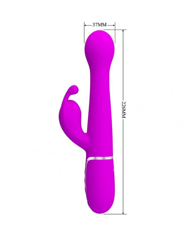 PRETTY LOVE – DEJON RABBIT VIBRATOR 3 viename DAUGIAFUNKCINĖ VIOLETĖ 7