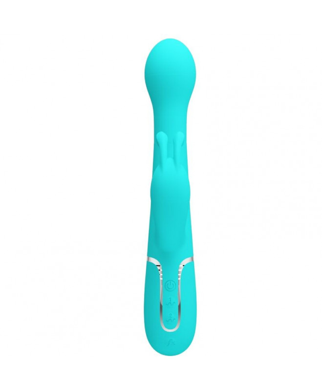 PRETTY LOVE – DEJON RABBIT VIBRATOR 3 viename daugiafunkcinis AQUA GREEN 2