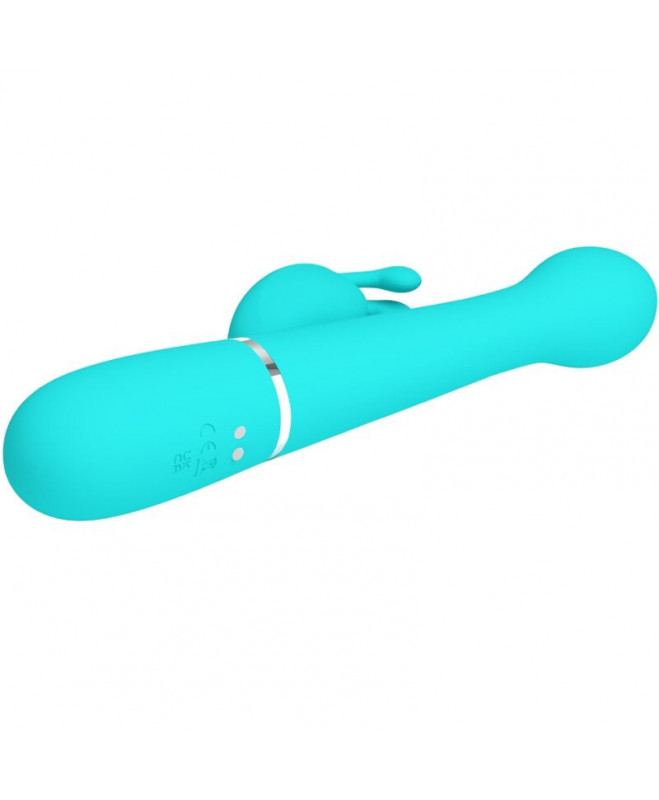 PRETTY LOVE – DEJON RABBIT VIBRATOR 3 viename daugiafunkcinis AQUA GREEN 4