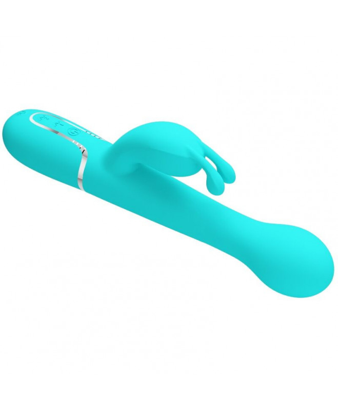 PRETTY LOVE – DEJON RABBIT VIBRATOR 3 viename daugiafunkcinis AQUA GREEN 5