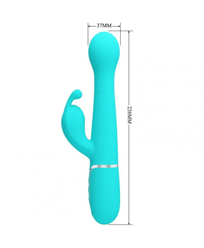 PRETTY LOVE – DEJON RABBIT VIBRATOR 3 viename daugiafunkcinis AQUA GREEN 7