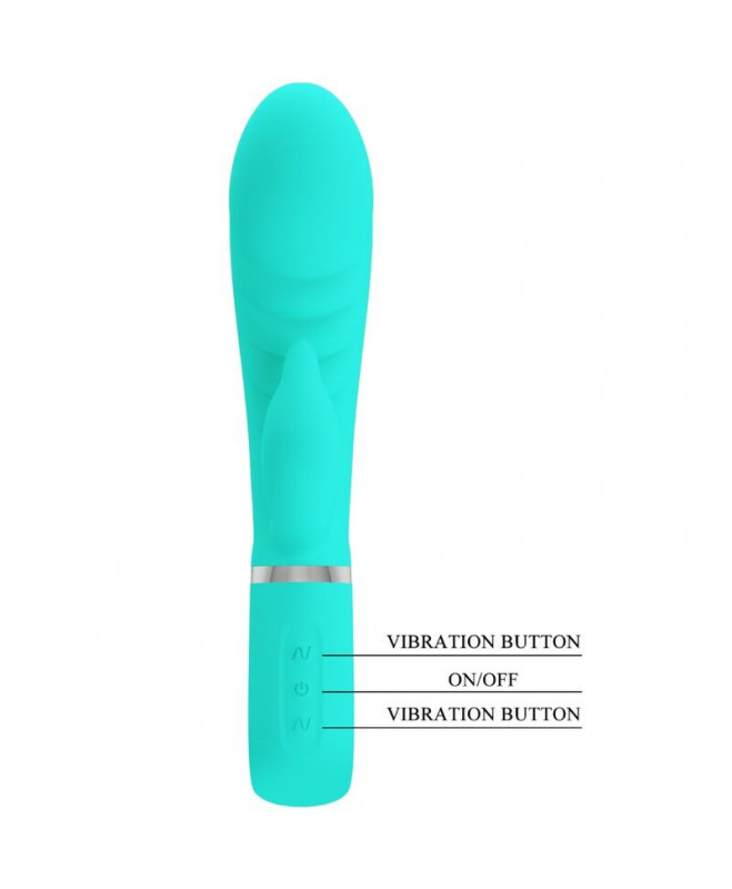 PRETTY LOVE – PRESCOTT DAUGIAFUNKCINIS G TAŠKO VIBRATORIAUS AQUA GREEN 6