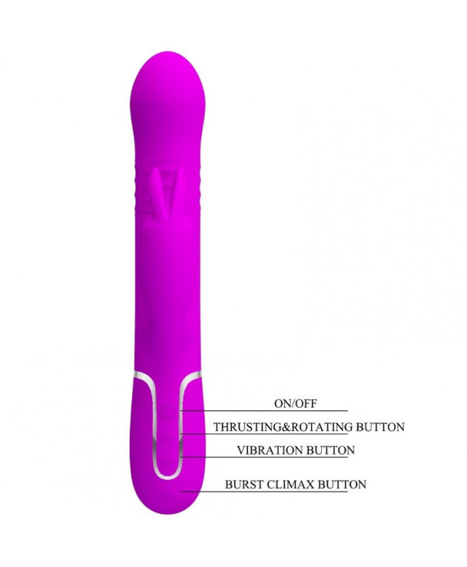 PRETTY LOVE - COALE RABBIT VIBRATOR PEARLS VIOLET 8