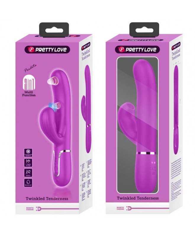 PRETTY LOVE – PERLITA MULTIFUNCTION 3 viename G TAŠKO VIBRATORIAUS VIOLET 11