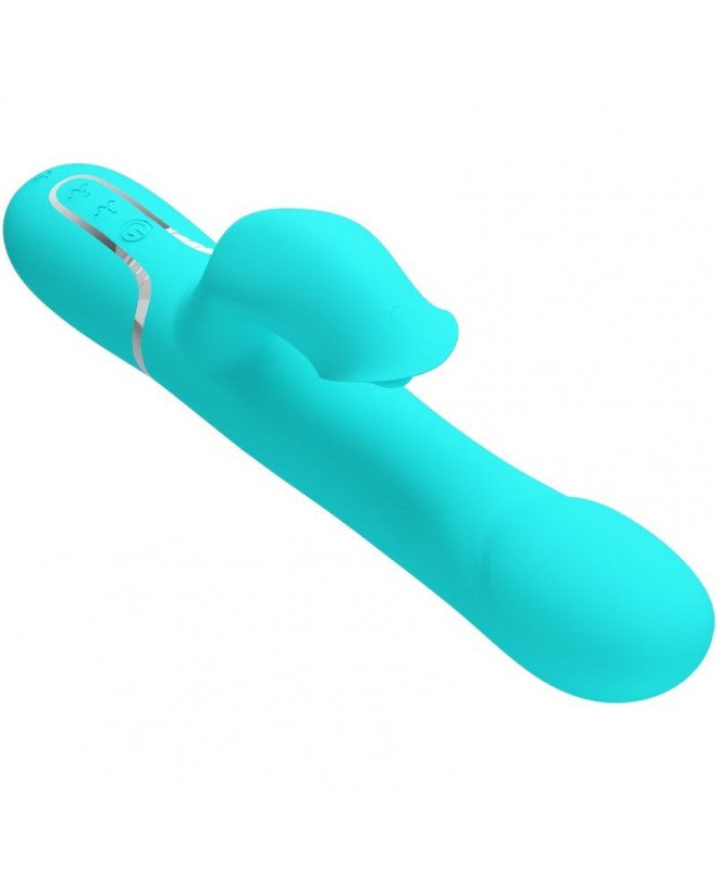 PRETTY LOVE - RABBIT VIBRATOR PEARLS AQUA GREEN 4