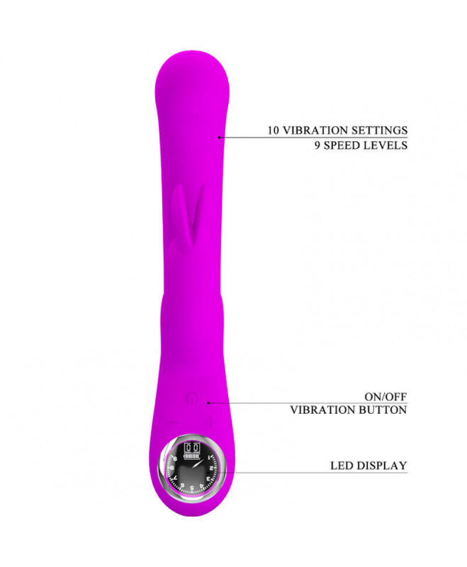 PRETTY LOVE – LAMAR RABBIT VIBRATOR & VIOLET G TAŠKAS 8