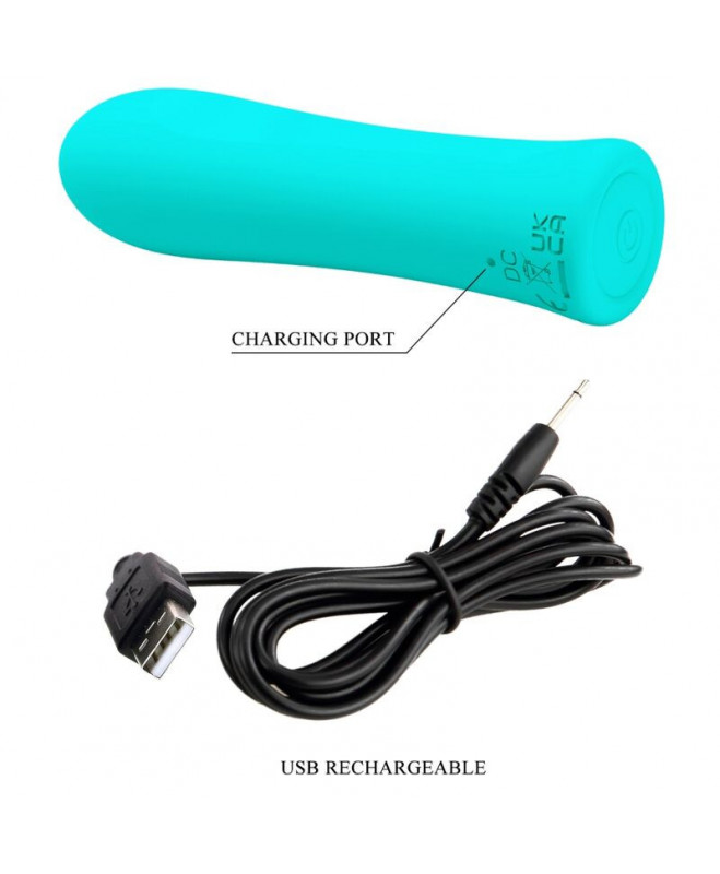 PRETTY LOVE - ALFREDA SUPER POWER VIBRATOR AQUA GREEN 7