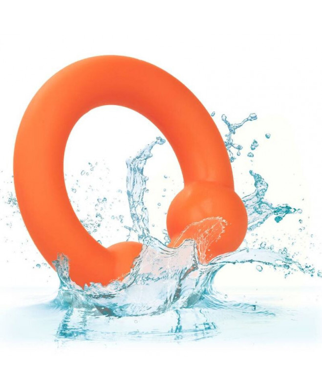 CALIFORNIA EXOTICS – ALPHA DUAL BALL RING ORANŽINĖ 8