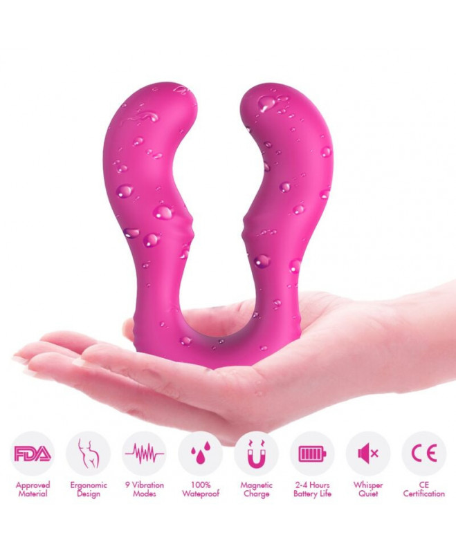 ARMONY - SERAPH VIBRATOR DVIGUBAS NUOTOLINIO VALDYMAS FUCHSIA 4