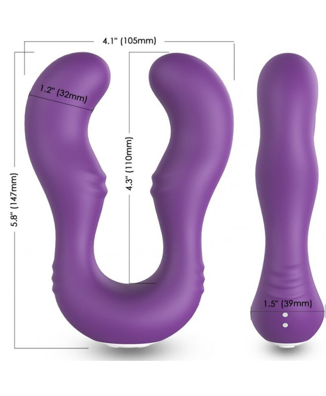 ARMONY – SERAPH VIBRATOR DVIGUBAS NUOTOLINIO VALDYMO PULTAS PURPURINE 3