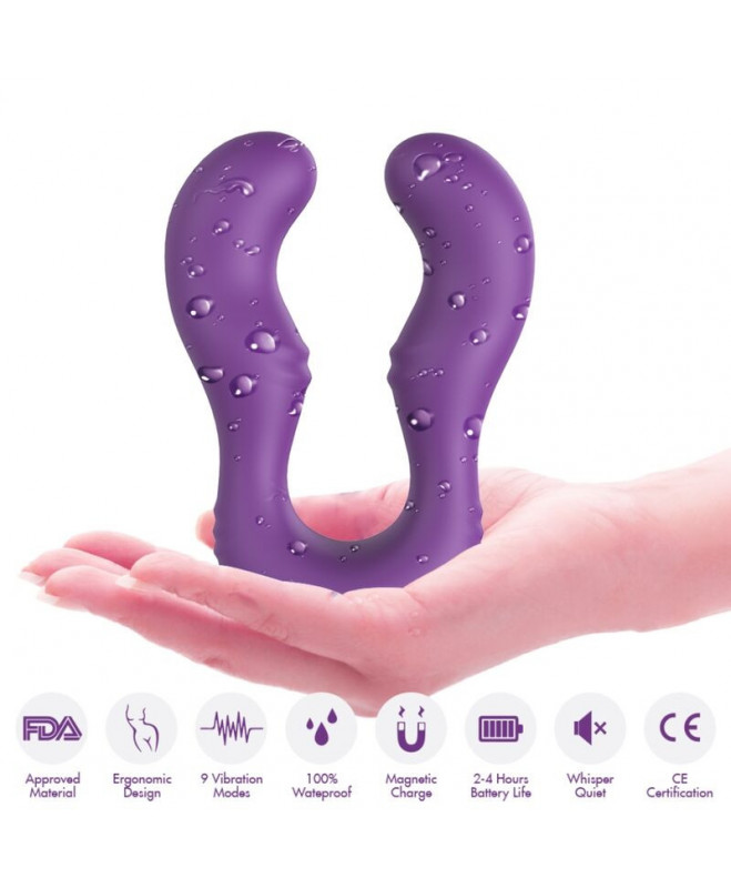 ARMONY – SERAPH VIBRATOR DVIGUBAS NUOTOLINIO VALDYMO PULTAS PURPURINE 4