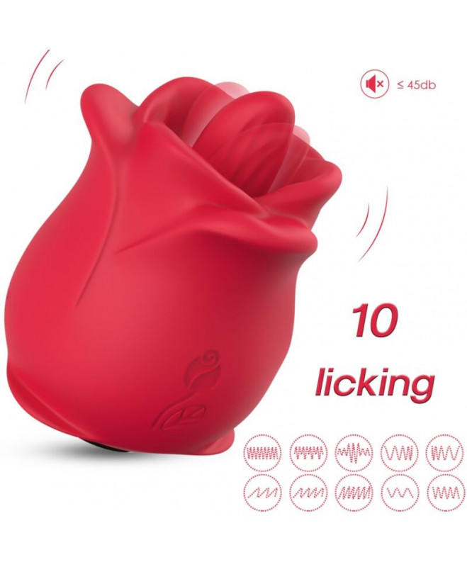 ARMONY - ROSE 10 MODES LICKING CLIT VIBRATOR RED