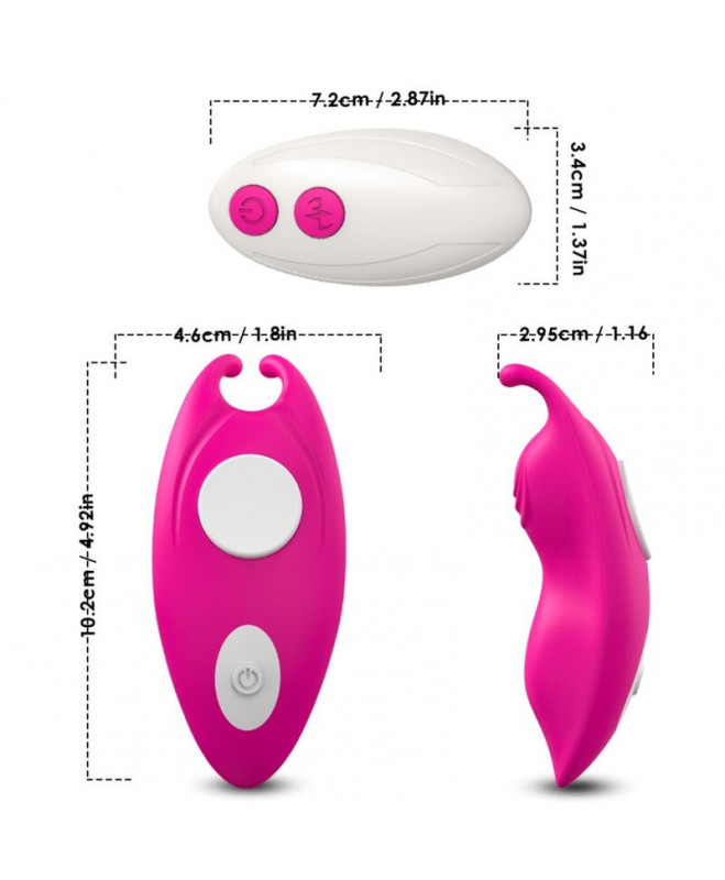 ARMONY – HONEYBEE dėvimos kelnaitės VIBRATOR G-SPOT NUOTOLINIO VALDYMAS FUCHSIA