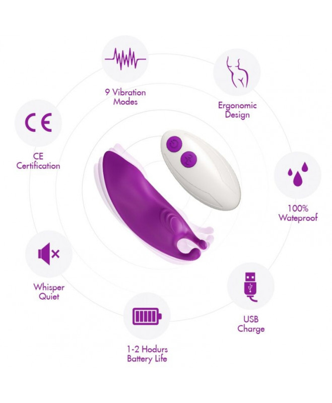 ARMONY – HONEYBEE dėvimos kelnaitės VIBRATOR G-SPOT NUOTOLINIO VALDYMAS FUCHSIA 3