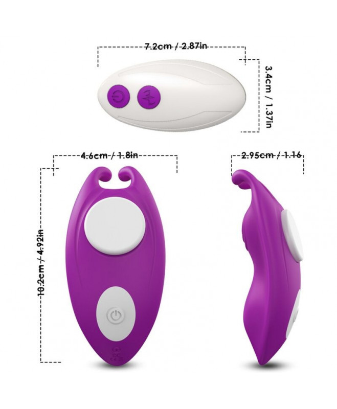 ARMONY – HOONEYBEE dėvimos kelnaitės VIBRATOR G-SPOT NUOTOLINIO VALDYMO PULTAS PURPURINE