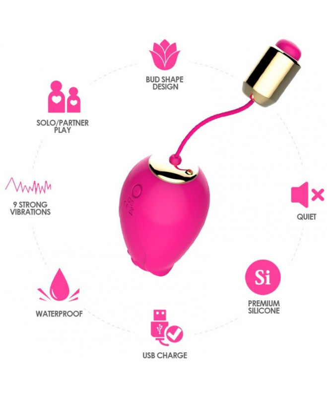 ARMONY – MANDALA EGG VIBRATOR G taško nuotolinio valdymo pultas FUCHSIA 3