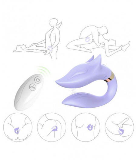 ARMONY - FOX VIBRATOR FOR COUPLES REMOTE CONTROL PURPLE