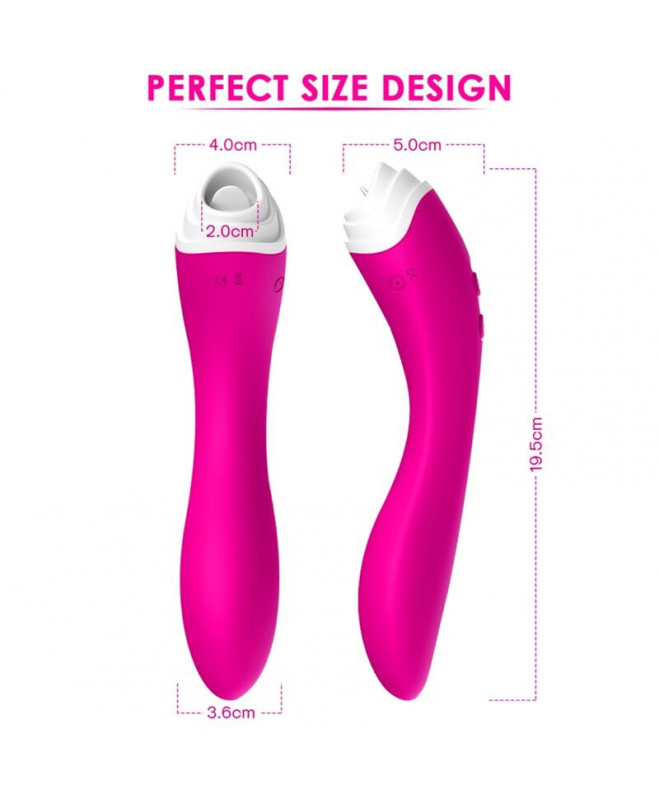 ARMONY - FAIRYLAND LICKING VIBRATING CLIT ir VIBRATOR FUCSIA 4