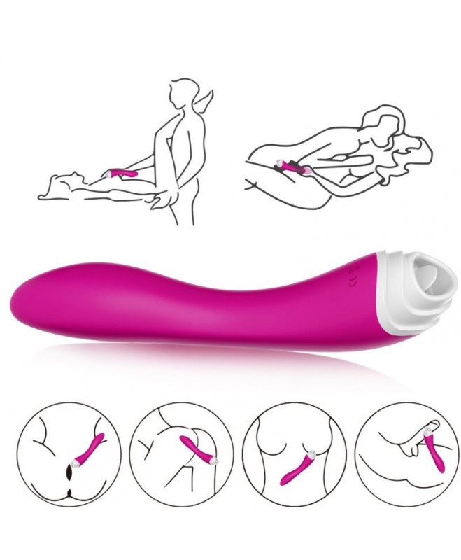 ARMONY - FAIRYLAND LICKING VIBRATING CLIT ir VIBRATOR FUCSIA 5