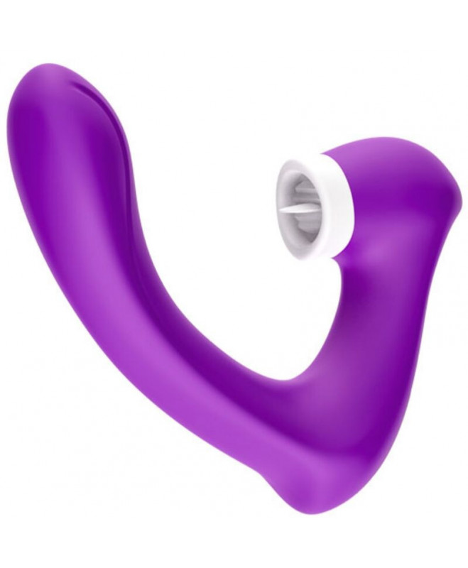 ARMONY – SECRETKISS LICKING VIBRATING CLIT IR VIBRATOR lenkta violetinė 1