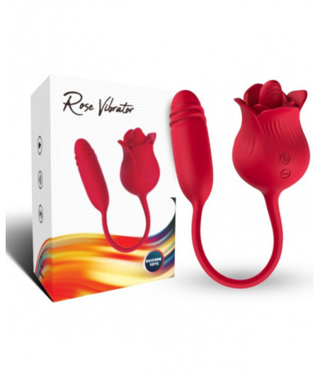 ARMONY - ROSELIP LICKING VIBRATING CLIT & VIBRATOR RED