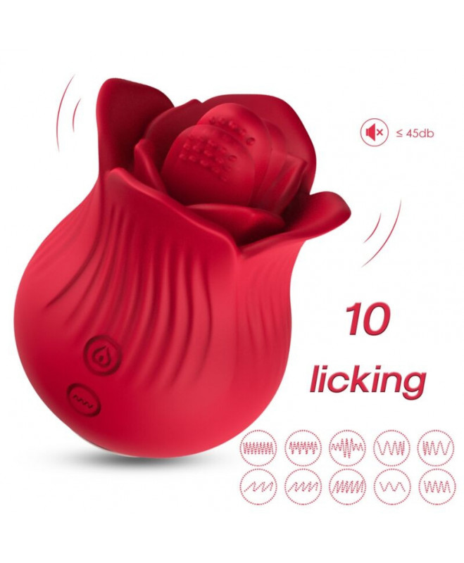 HARMONY - ROSE VIBRATOR ir STIMULIATORIUS RED