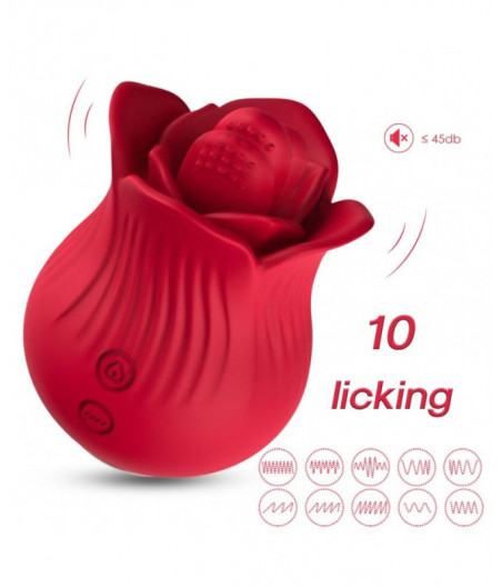 ARMONY - ROSE VIBRATOR & STIMULATOR RED