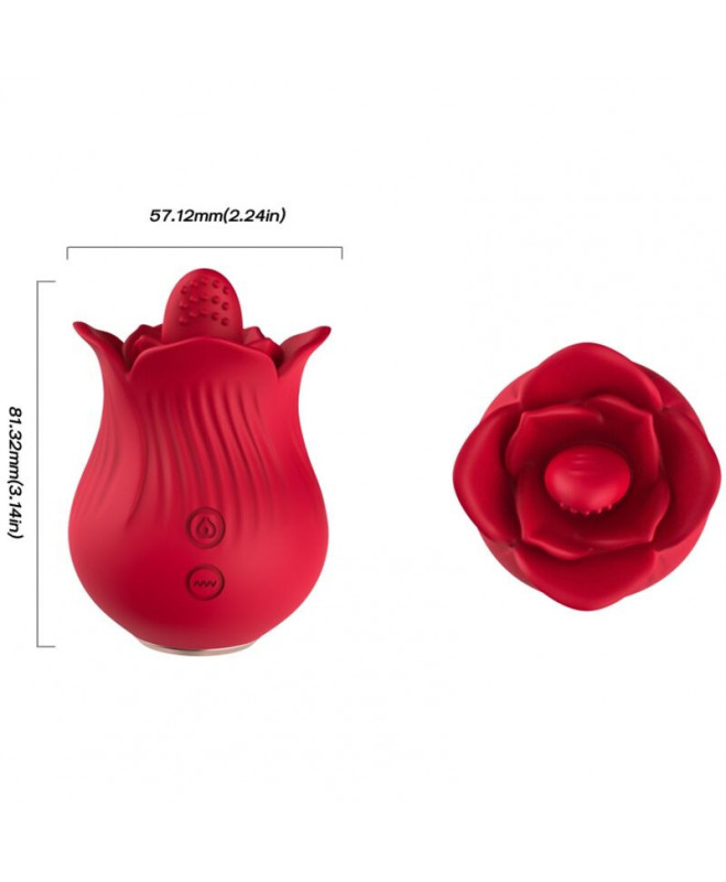 HARMONY - ROSE VIBRATOR ir STIMULIATORIUS RED 4