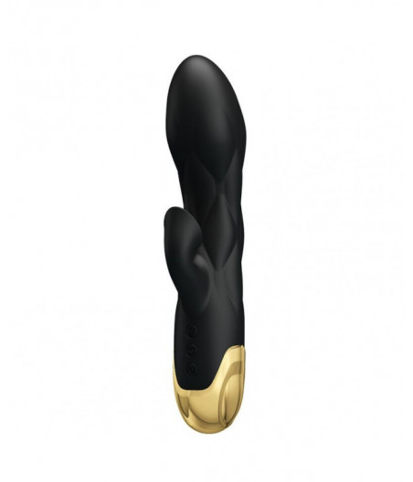 PRETTY LOVE - BLACK RECHARGEABLE GOLD PLATED LUXURY VIBRATOR