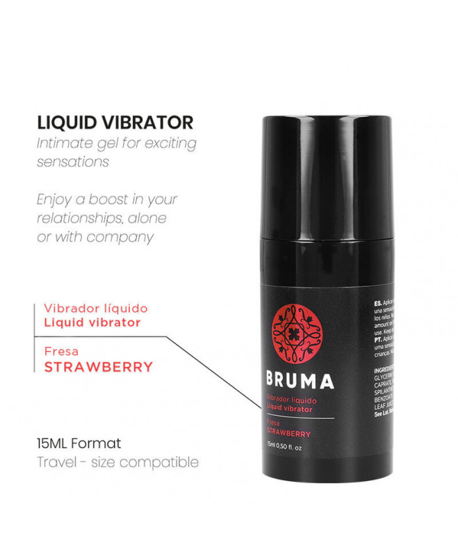 BRUMA - SKYSTAS VIBRATORIAUS ULTRA stumdomoji braškė 15 ml 2