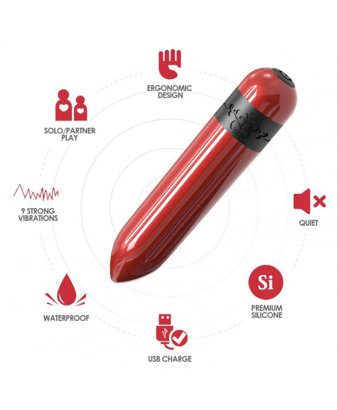 ARMONY - ROCKET VIBRATOR BULLET NUOTOLINIO VALDYMO PULTAS FUCHSIA 3