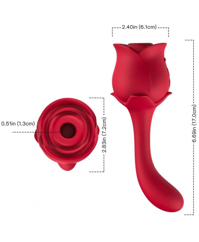 ARMONY – ROSELOVER LICKING VIBRATING CLIT & STIMULATOR RED 3