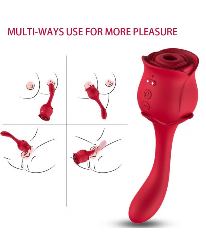 ARMONY – ROSELOVER LICKING VIBRATING CLIT & STIMULATOR RED 4