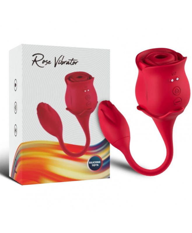 HARMONY – ROSE LICKING VIBRATING THE CLIT and VIBRATOR 10 MODES RED