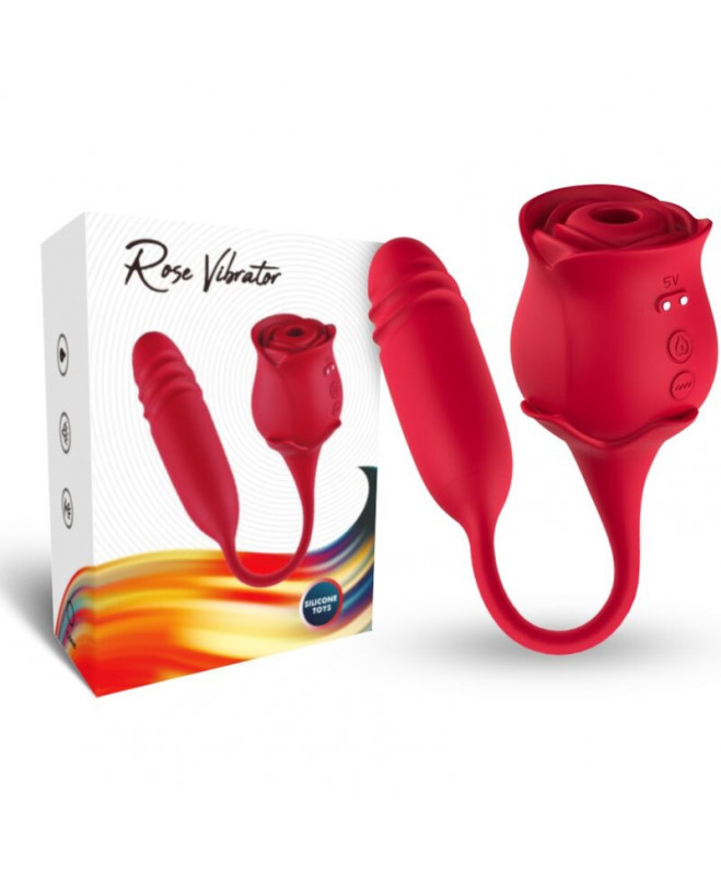 ARMONY – ROSEKNIGTH LICKING VIBRATING CLIT & VIBRATOR RED