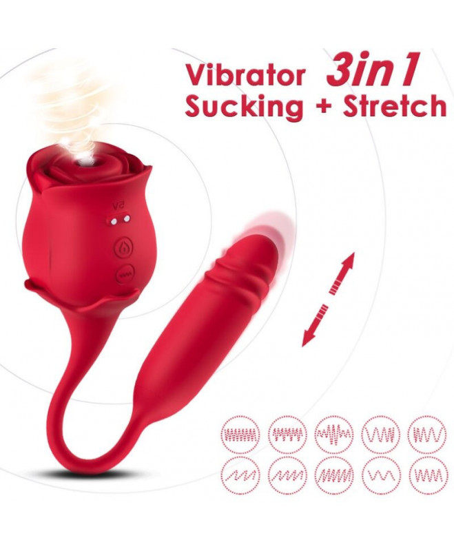 ARMONY – ROSEKNIGTH LICKING VIBRATING CLIT & VIBRATOR RED 2