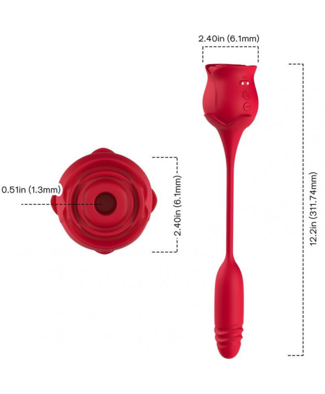 ARMONY – ROSEKNIGTH LICKING VIBRATING CLIT & VIBRATOR RED 4