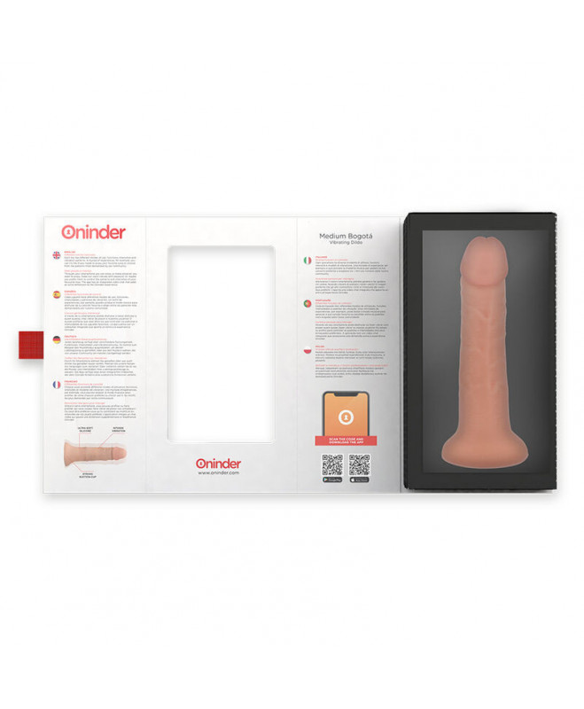 ONINDER – VIDUTINIS BOGOTÃÂ VIBRATORIAUS DILDO 9 GEIČIŲ NATURAL 22 CM -O- 4,5 CM - NEMOKAMA PROGRAMĖ 6