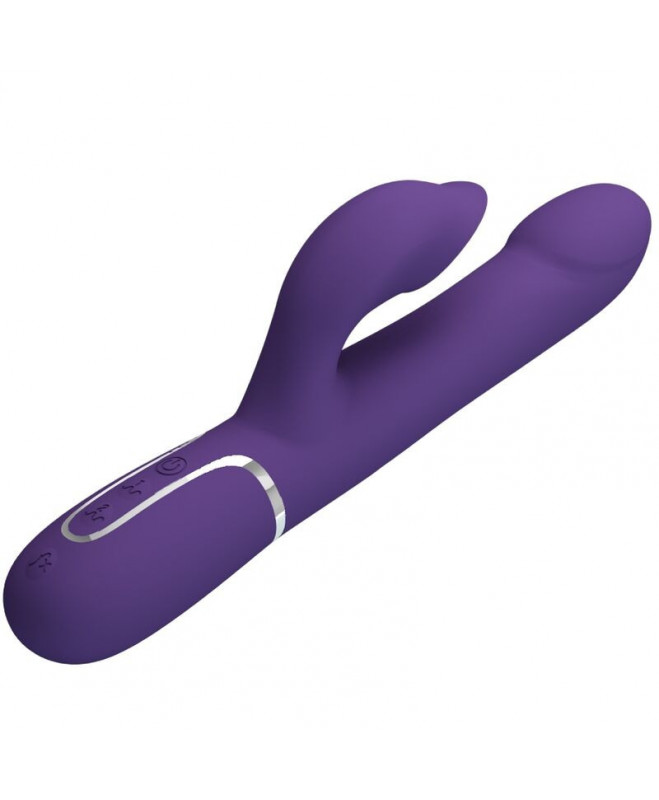 PRETTY LOVE – ZALIN RABBIT VIBRATOR PEARLS 4 IN 1 PURPLE 4