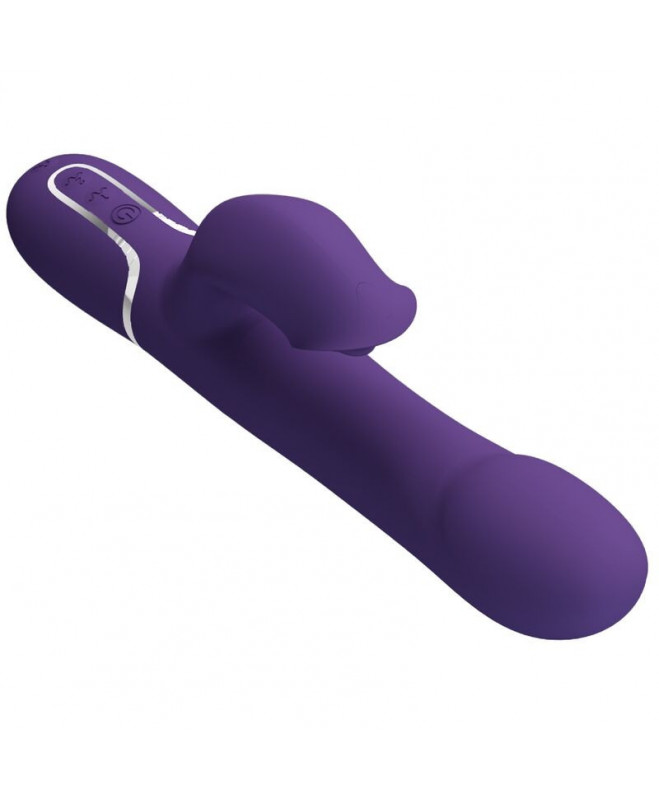 PRETTY LOVE – ZALIN RABBIT VIBRATOR PEARLS 4 IN 1 PURPLE 5