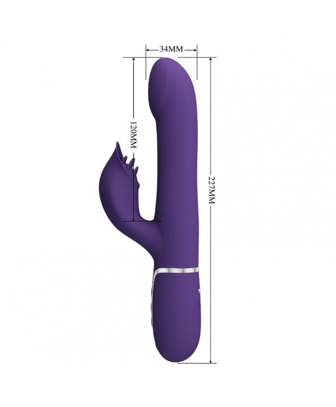 PRETTY LOVE – ZALIN RABBIT VIBRATOR PEARLS 4 IN 1 PURPLE 8