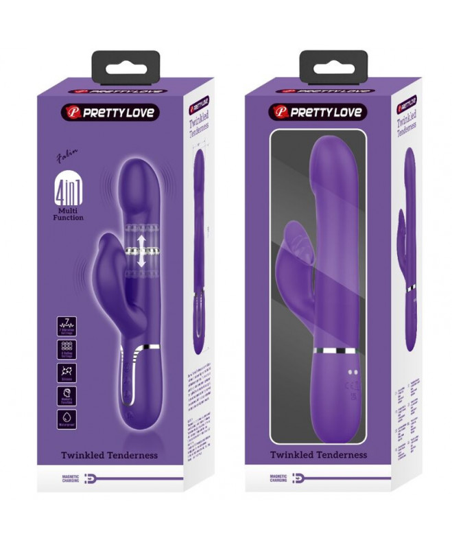 PRETTY LOVE – ZALIN RABBIT VIBRATOR PEARLS 4 IN 1 PURPLE 11