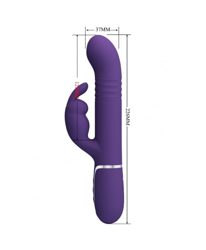 PRETTY LOVE - COALE RABBIT VIBRATOR 4 IN 1 PURPLE 7